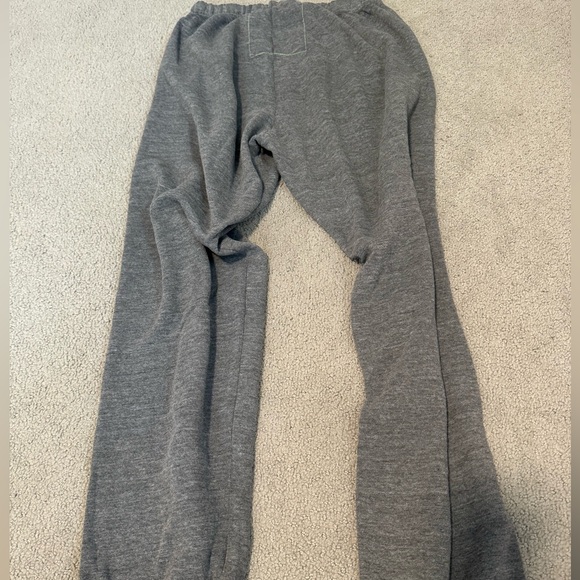 Aviator Nation Grey 5- stripe Sweatpants | Rips on tag not visible on outside - Picture 2 of 4